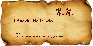 Némedy Melinda névjegykártya