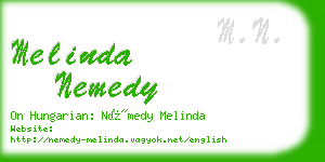 melinda nemedy business card